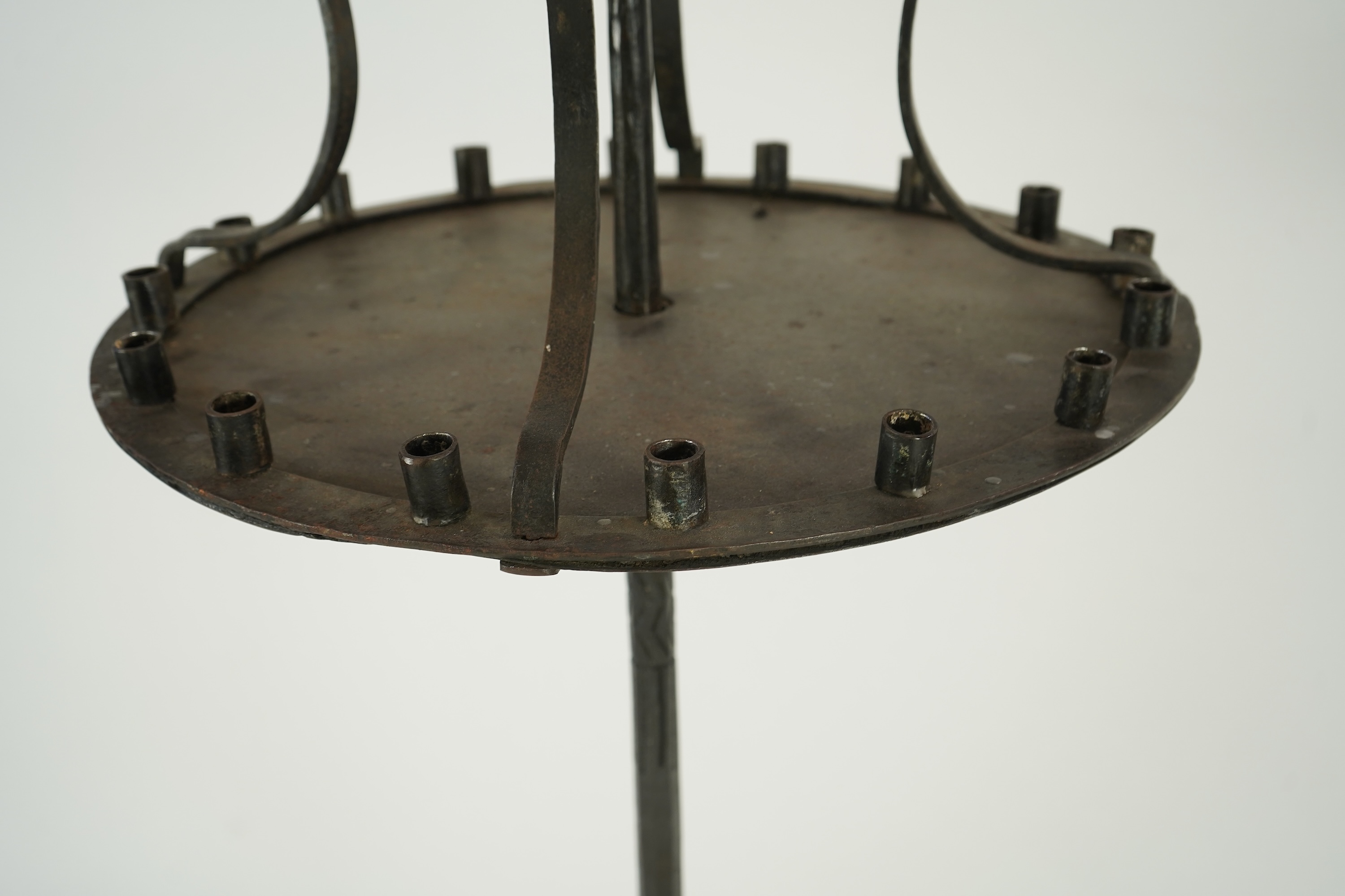 A pricket candlestick